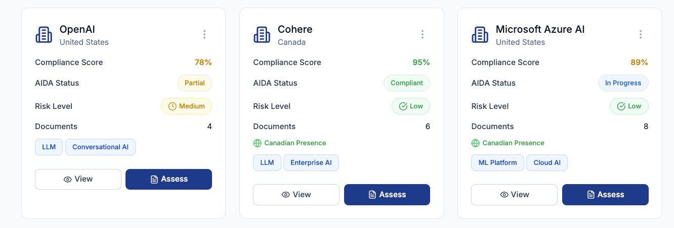 AI Vendor Compliance Assessment
